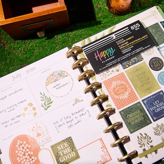 The Classic Happy Planner® Herbarium Sticker Book